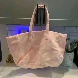 Stoney Clover Lane Pink Terry Large Tote
